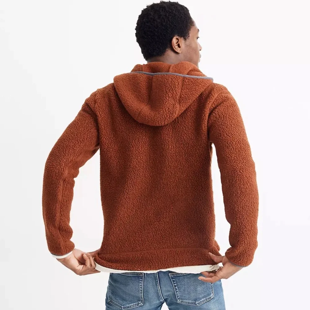 Madewell Polartec Fleece Hoodie Jacket Size XL - Picture 2 of 11